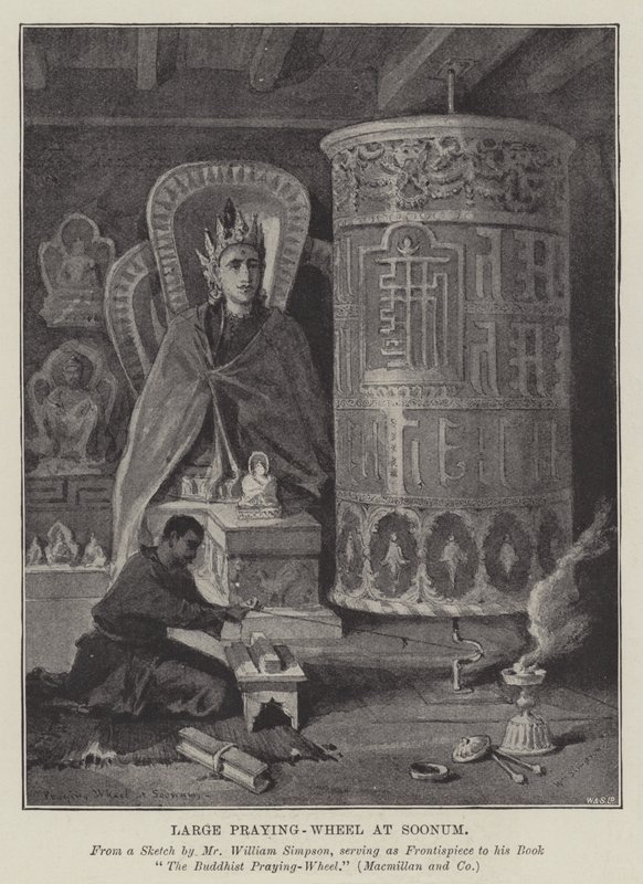 Large Praying-Wheel at Soonum by William Crimea Simpson