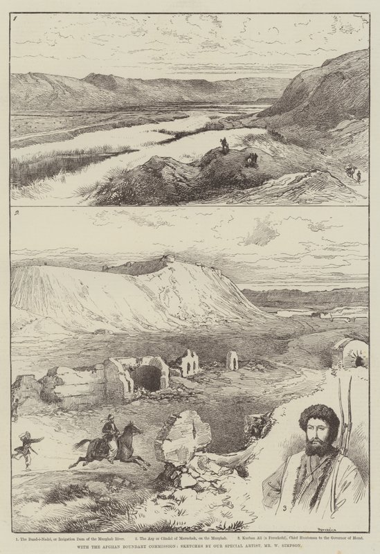 With the Afghan Boundary Commission by William Crimea Simpson