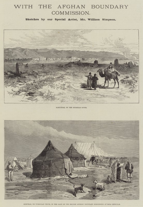 With the Afghan Boundary Commission by William Crimea Simpson
