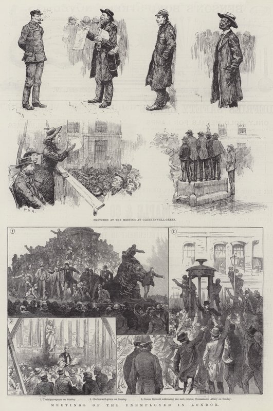 Meetings of the Unemployed in London by William Douglas Almond