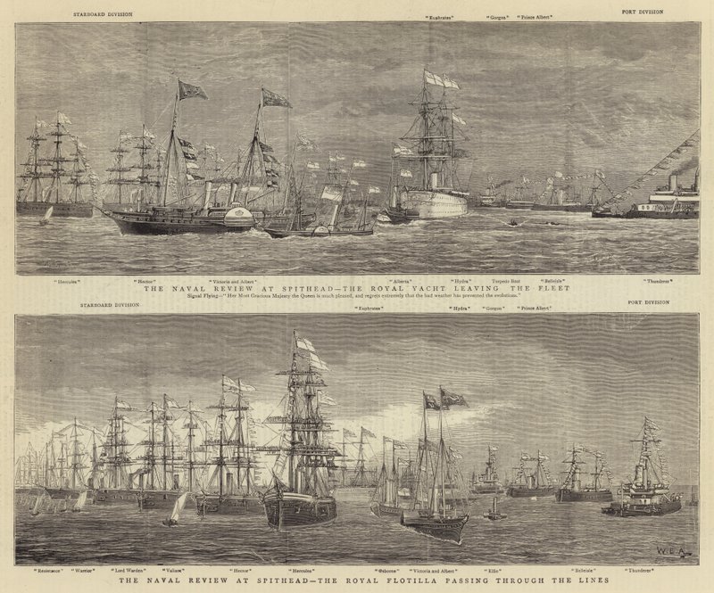 The Naval Review at Spithead by William Edward Atkins