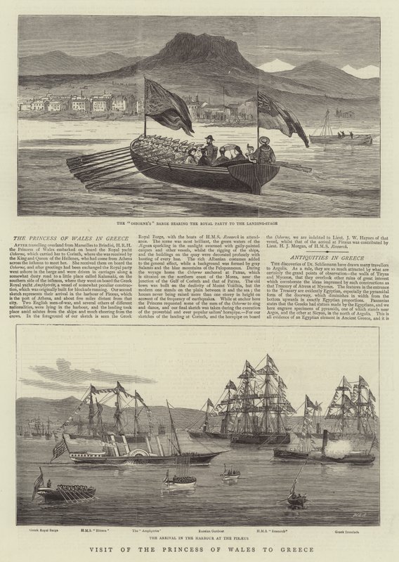 Visit of the Princess of Wales to Greece by William Edward Atkins