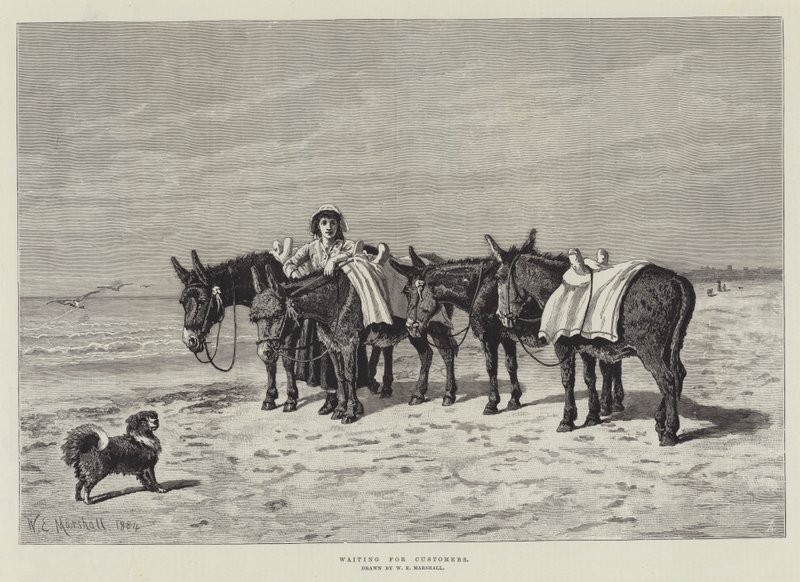 Waiting for Customers (engraving) by William Elsob Marshall