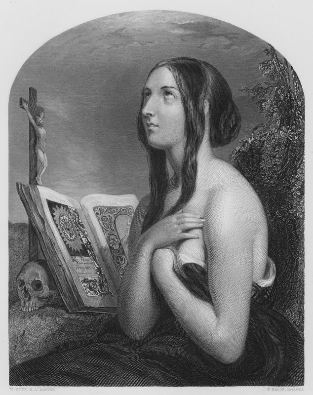 The Penitent, from the Picture in the Vernon Gallery by William Etty