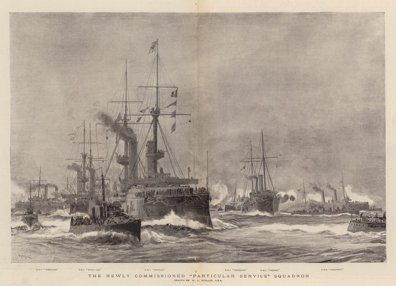The Newly Commissioned Particular Service Squadron by William Lionel Wyllie