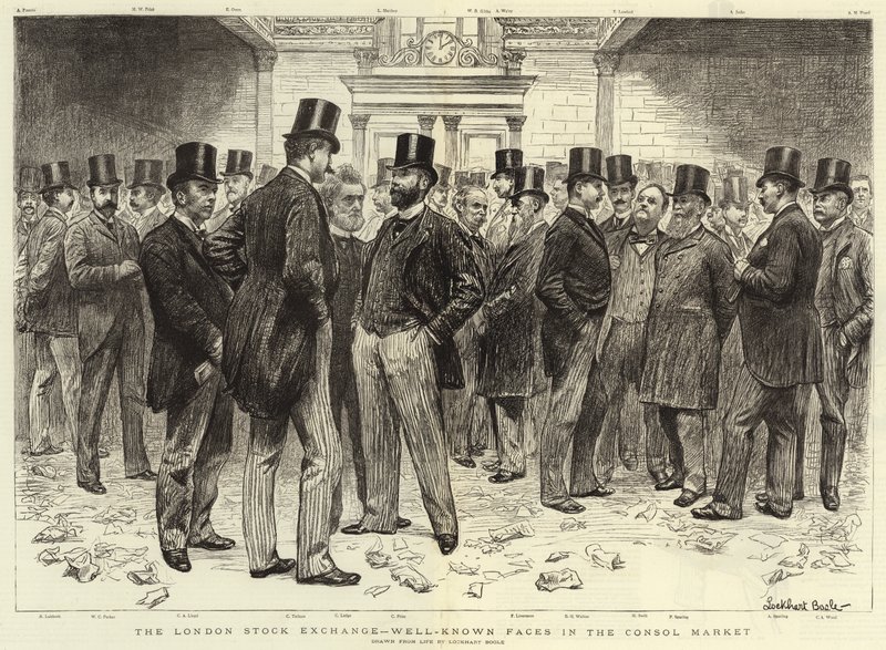 The London Stock Exchange, Well-known Faces in the Consol Market by William Lockhart Bogle