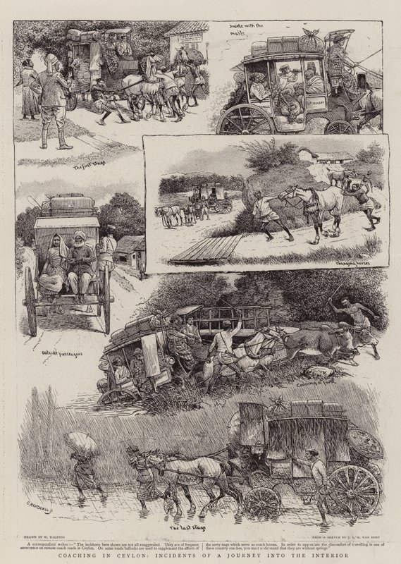 Coaching in Ceylon, Incidents of a Journey into the Interior by William Ralston