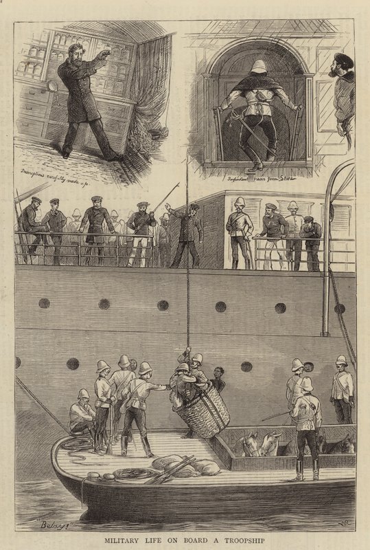 Military Life on Board a Troopship by William Ralston