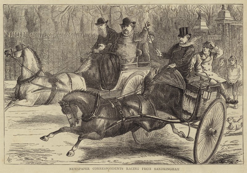 Newspaper Correspondents Racing from Sandringham by William Ralston