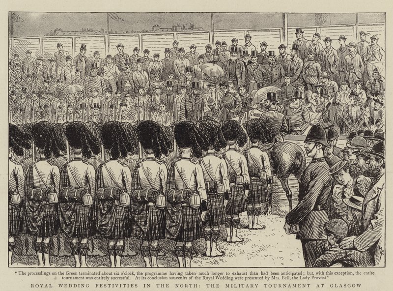 Royal Wedding Festivities in the North, the Military Tournament at Glasgow by William Ralston