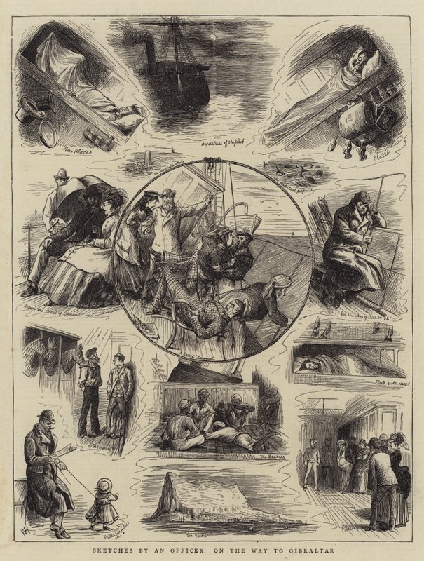 Sketches by an Officer on the Way to Gibraltar by William Ralston
