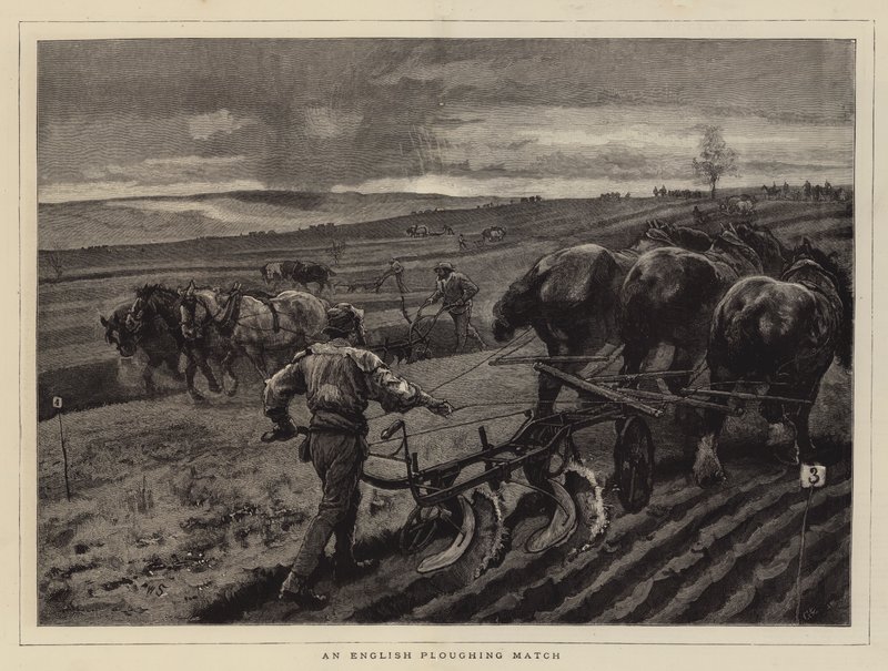 An English Ploughing Match by William Small