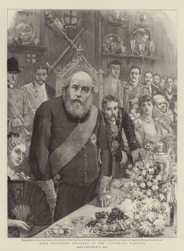 Lord Salisbury Speaking at the Guildhall Banquet by William Small