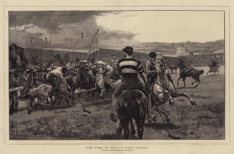 The Game of Polo, a Warm Corner by William Small