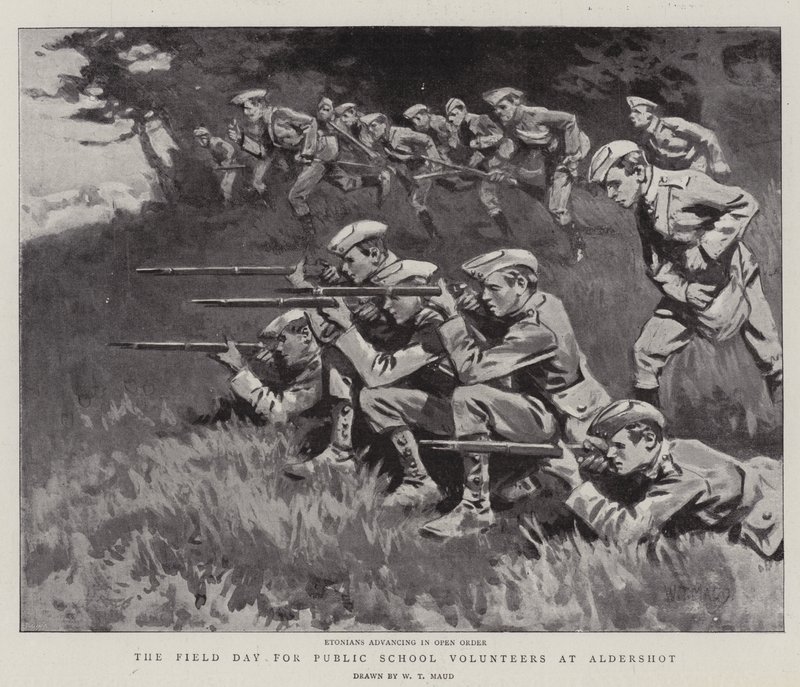 The Field Day for Public School Volunteers at Aldershot by William T. Maud