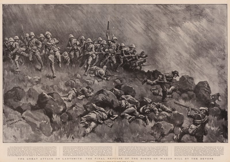 The Great Attack on Ladysmith, the Final Repulse of the Boers on Wagon Hill by the Devons by William T. Maud