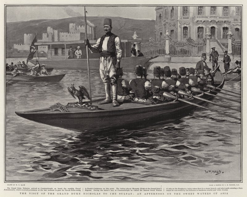 The Visit of the Grand Duke Nicholas to the Sultan, an Afternoon on the Sweet Waters of Asia by William T. Maud