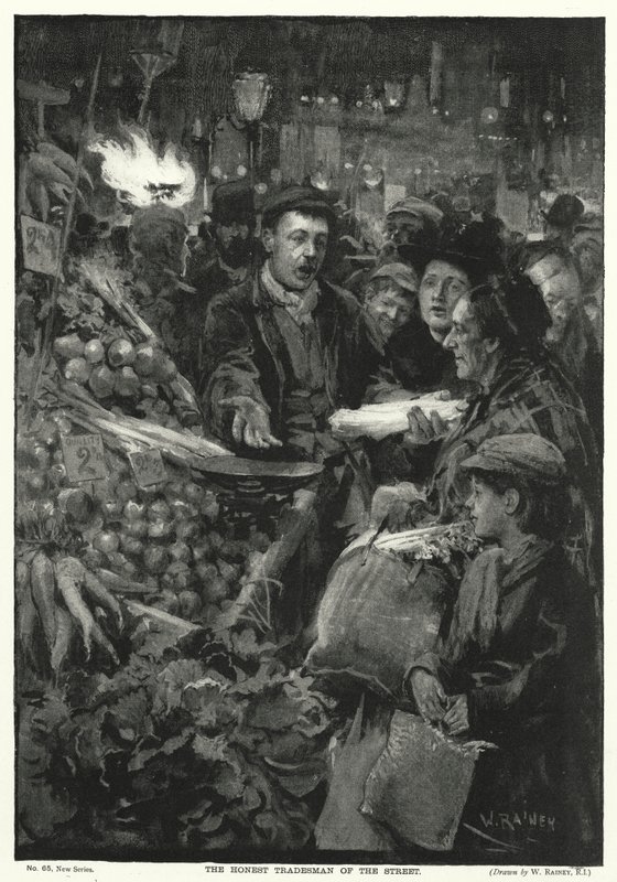 The Honest Tradesman of the Street by William after Rainey