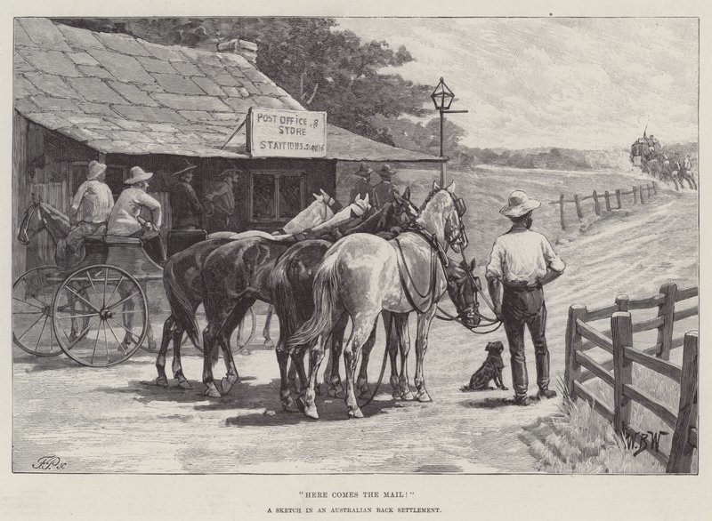 Here Comes the Mail! by William Barnes Wollen