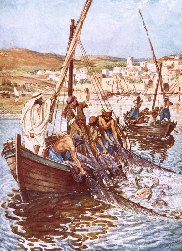 A Great Multitude of Fishes by William Brassey Hole