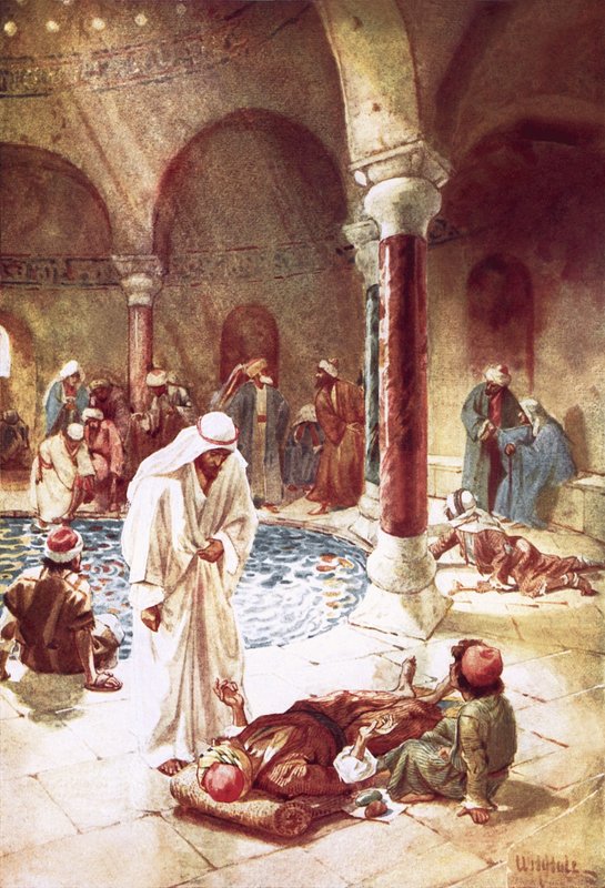 Jesus at the pool of Bethseda by William Brassey Hole