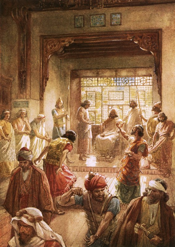 The division of kingdom under Rehoboam by William Brassey Hole