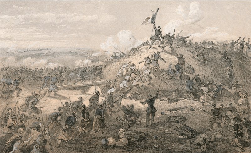 The attack on the Malakoff by William Crimea Simpson