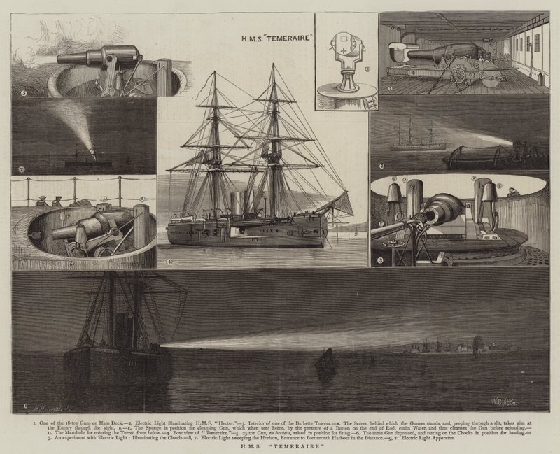 HMS Temeraire by William Edward Atkins