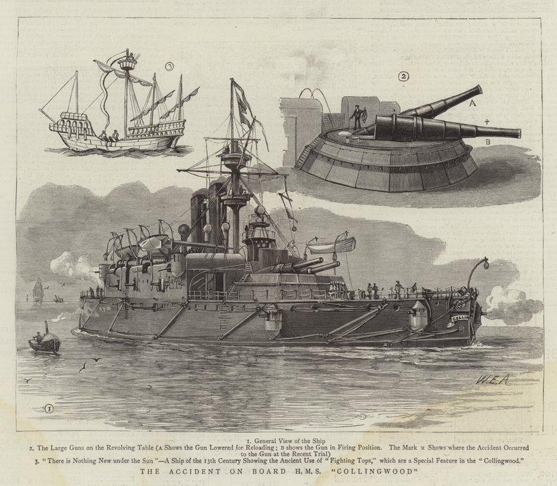 The Accident on Board HMS Collingwood by William Edward Atkins