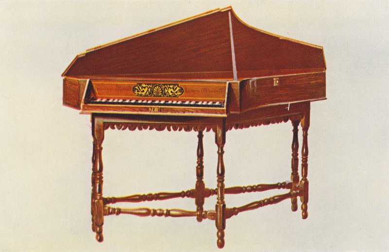 Musical instruments: Spinet by William Gibb