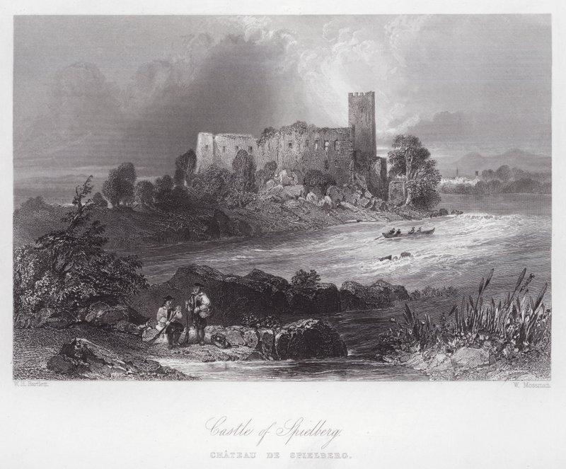 Castle of Spielberg by William H. Bartlett