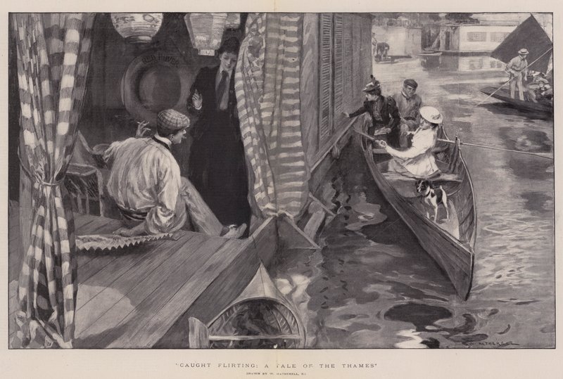Caught Flirting, a Tale of the Thames by William Hatherell