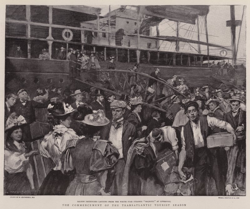 The Commencement of the Transatlantic Tourist Season by William Hatherell