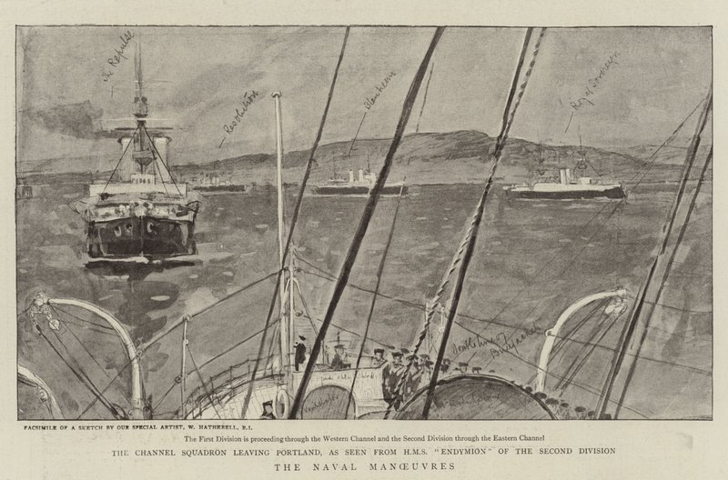 The Naval Manoeuvres by William Hatherell