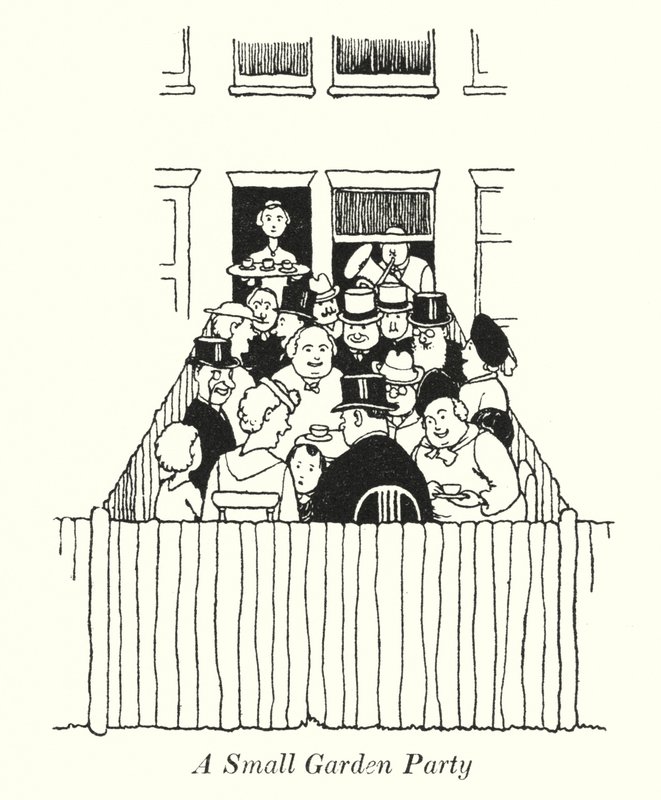 A Small Garden Party by William Heath Robinson