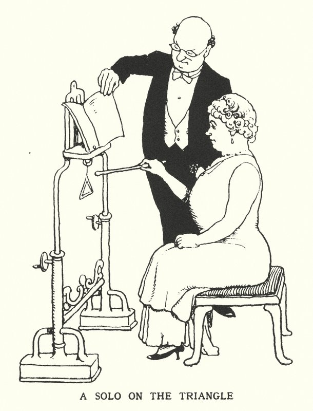 A Solo on the Triangle by William Heath Robinson