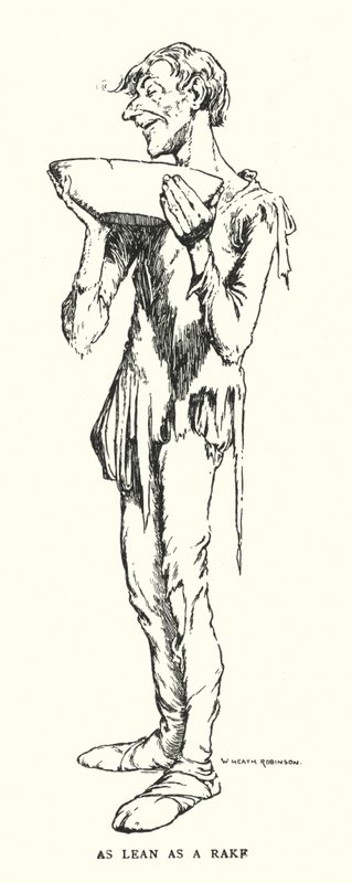 As lean as a rake by William Heath Robinson