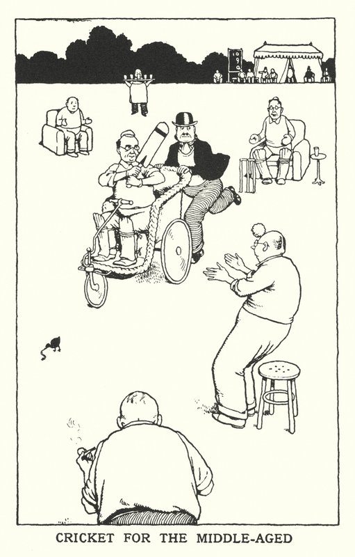 Cricket for the Middle-Aged by William Heath Robinson