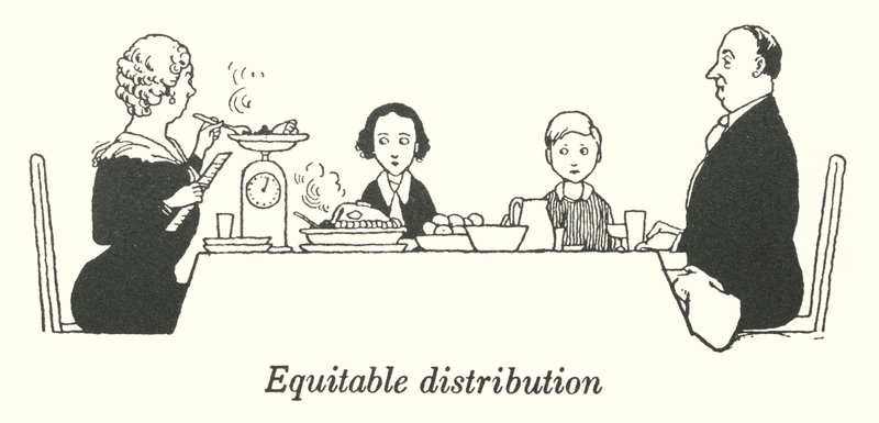 Equitable distribution by William Heath Robinson