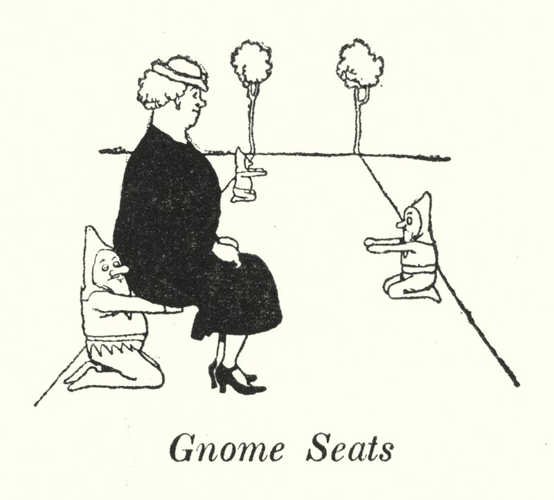 Gnome Seats by William Heath Robinson