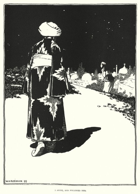 I arose, and followed her by William Heath Robinson