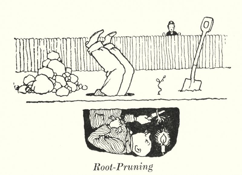 Root-Pruning (lithograph) by William Heath Robinson