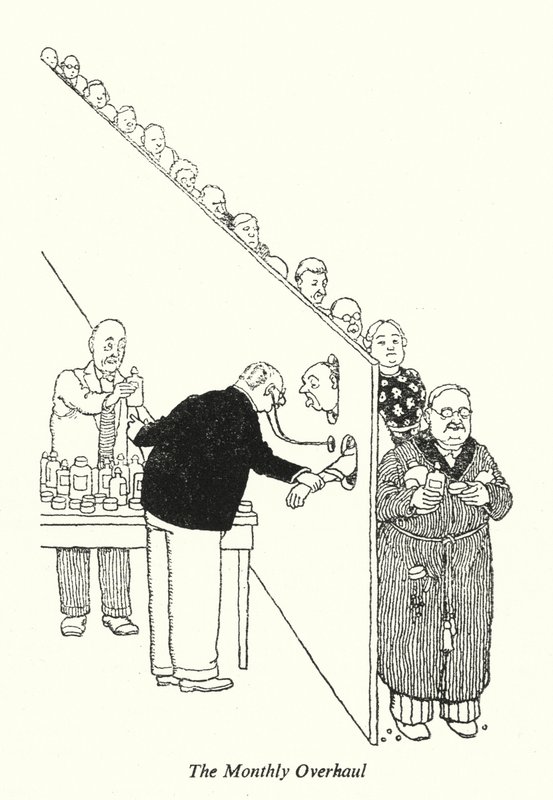 The Monthly Overhaul by William Heath Robinson