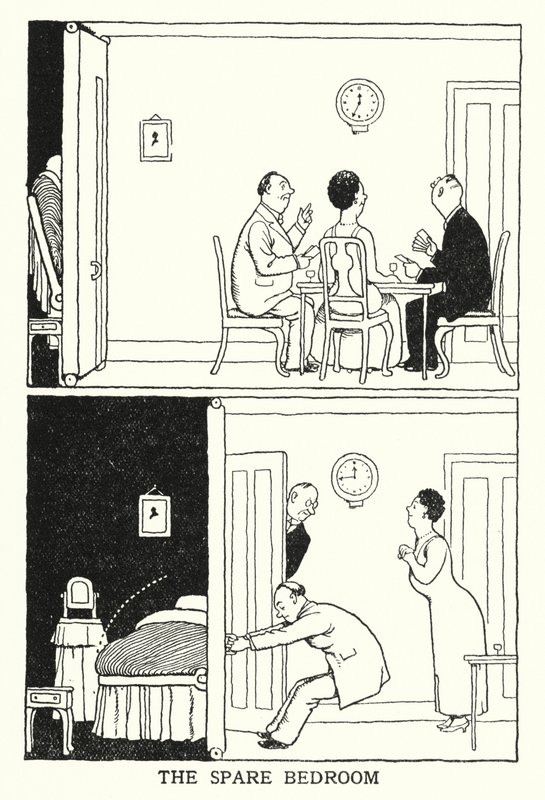 The Spare Bedroom by William Heath Robinson