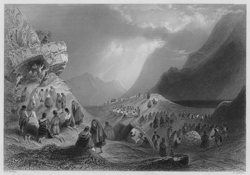A Pattern in Connemara by William Henry (after) Bartlett