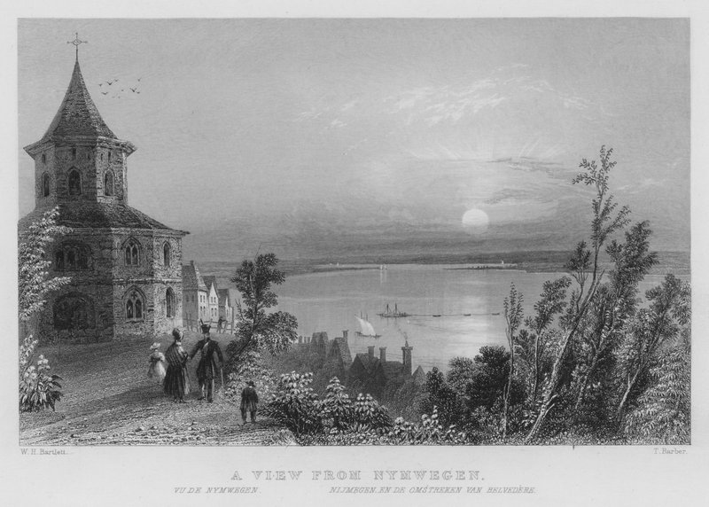A View from Nymwegen (engraving) by William Henry Bartlett