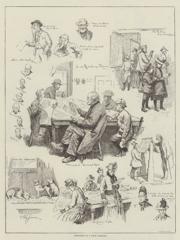 Sketches at a Free Library by William Henry Charles Groome