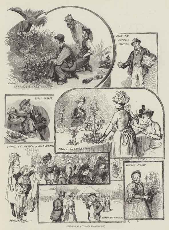 Sketches at a Village Flower-Show by William Henry Charles Groome