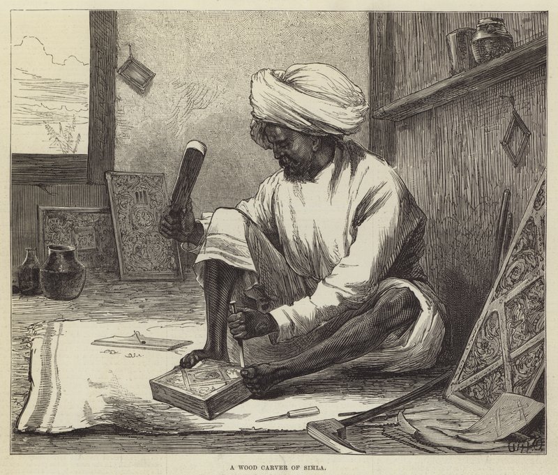 A Wood Carver of Simla by William Heysham Overend