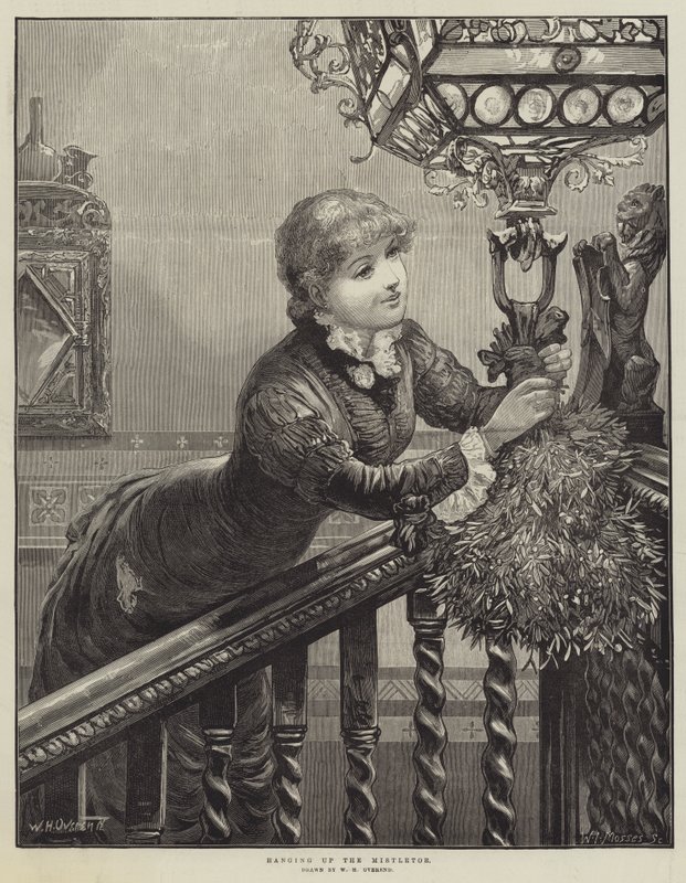 Hanging up the Mistletoe by William Heysham Overend
